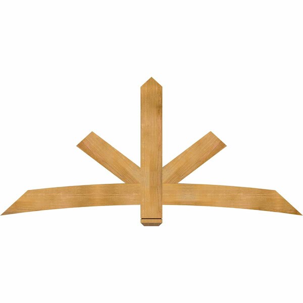 Ekena Millwork Alberta Rough Sawn Timber Gable Bracket, Western Red Cedar, 84"W x 38"H x 2"D x 6"F, 11/12 Pitch GBW084X38X0206ALB00RWR - main